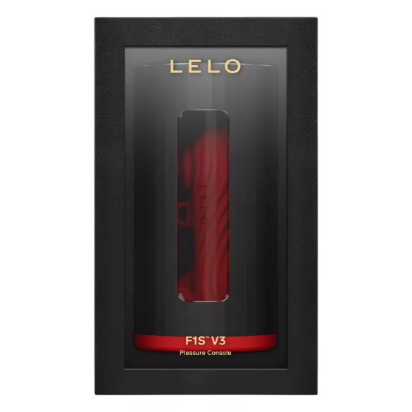 LELO F1s V3 - vyriškas interaktyvus masturbatorius - raudonas