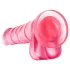 B Yours Sweet N Hard 4 - dildo su sėklidėmis - 18 cm rožinis