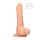 RealRock Dong 7 - natūralus, su sėklidėmis dildo (17cm)