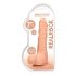 RealRock Dong 7 - natūralus, su sėklidėmis dildo (17cm)