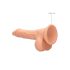 RealRock Dong 7 - natūralus, su sėklidėmis dildo (17cm)