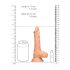 RealRock Dong 7 - natūralus, su sėklidėmis dildo (17cm)