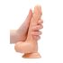 RealRock Dong 7 - natūralus, su sėklidėmis dildo (17cm)