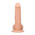 RealRock Dong 8 - tikroviškas, išraiškingas dildo (20cm) - natūralus