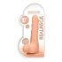 RealRock Dong 10 - tikroviškas, su seklidėmis dildo (25 cm) - natūrali spalva