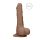 RealRock Dong 10 - tikroviškas dildo su sėklidėmis (25cm) - tamsus natūralus