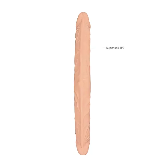 RealRock - dvigubas dildo - 36 cm - kūno spalvos