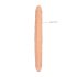 RealRock Dvigubas Dongas 14 - Dvigubas Dildo (36 cm) - Natūralus