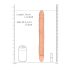 RealRock Dvigubas Dongas 14 - Dvigubas Dildo (36 cm) - Natūralus
