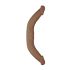 RealRock Dvigubas Dildo 18 - dvigubas dildo (46cm) - tamsus natūralus