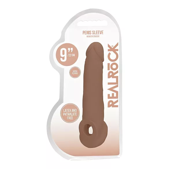 RealRock - penio mova - 21,5 cm - tamsi kūno spalva