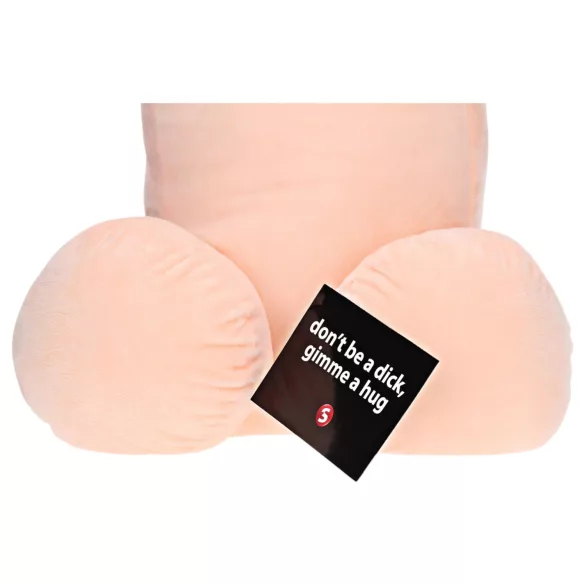 Pliušinis penis - minkštas žaislas - 60 cm - smėlinis