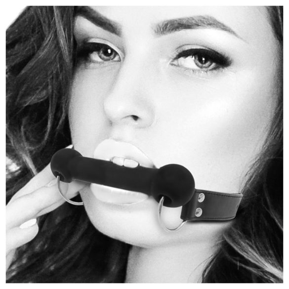 Ouch! - burnos kaištis kaulo formos - juodas