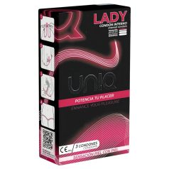 Uniq Lady - moteriški prezervatyvai - 3 vnt