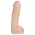 Doc Johnson Vac-U-Lock Hung 12 - realistiškas dildo su sėklidėmis - kūno spalvos
