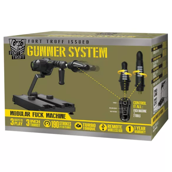 Doc Johnson Gunner System - sekso mašina - juoda