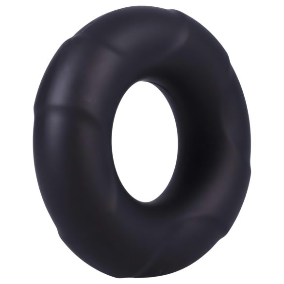 Doc Johnson C-Ring - juodas silikoninis žiedas