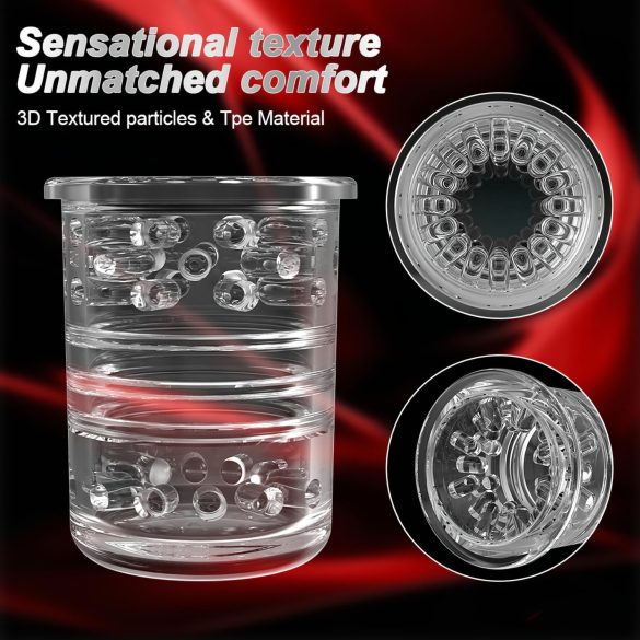 AlvUp - automatinis masturbatorius - stūmimo ir sukimosi funkcija - juodas