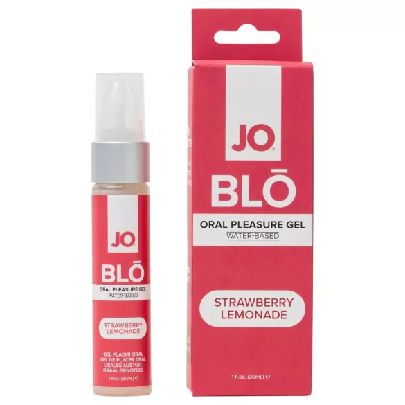 System JO BLO - aromatizuotas burnos gelis, braškių limonadas (30 ml)