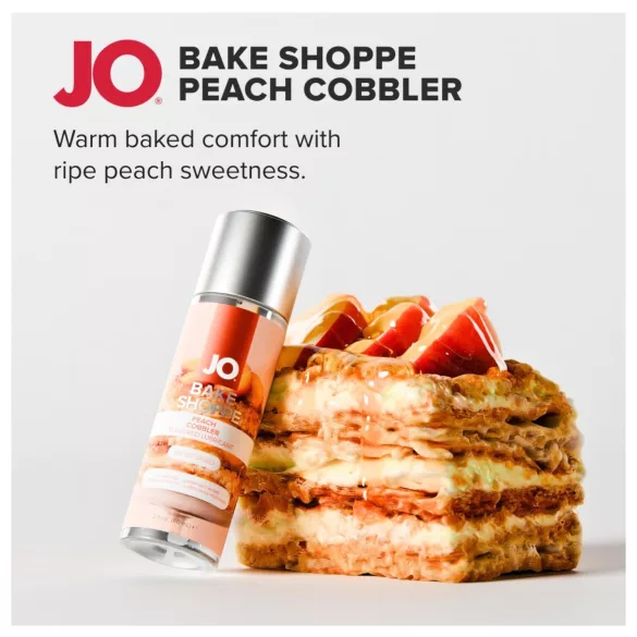 System JO Bake Shoppe - skonio lubrikantas, persikų pyrago (60 ml)