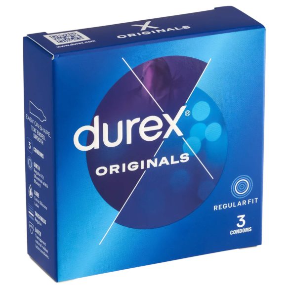 Durex Originals – prezervatyvai (3 vnt.)