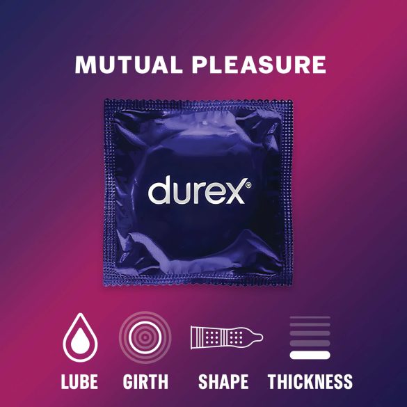 Durex Mutual Pleasure - uždelsto veikimo prezervatyvai (3 vnt.)