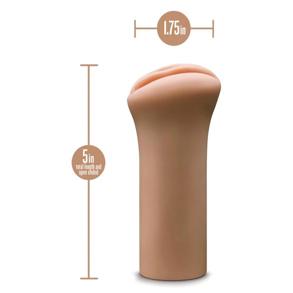 Enlust Molly - dirbtinė vagina su AI nuotraukomis - tamsi natūrali