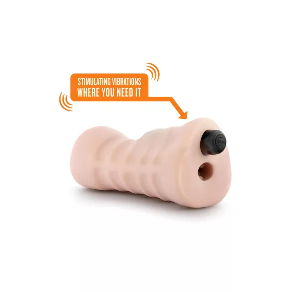 Enlust Nicole - vibruojanti burna vyrams - dirbtinis orifisas - natūrali spalva