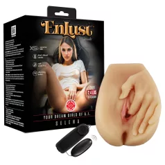   Enlust Selena - vibruojanti dirbtinė vagina su dirbtinio intelekto vaizdais (natūrali)