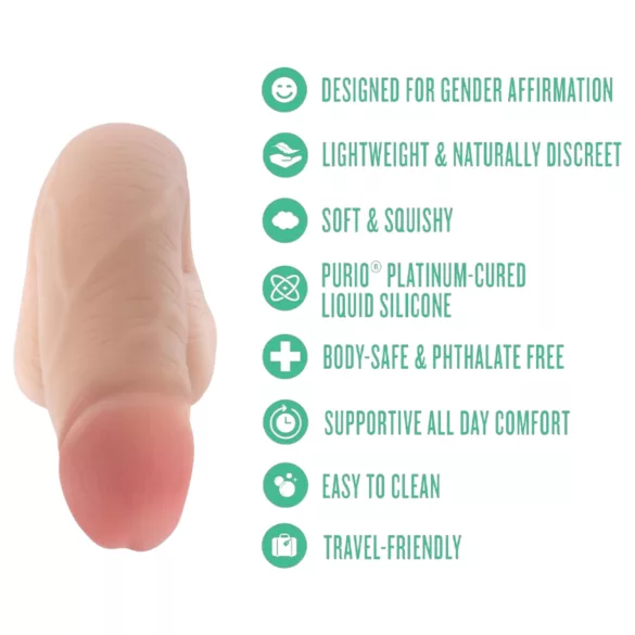 Blush UrSelf Affirm - tikroviškas dirbtinis penis (kūno spalvos) - 13 cm