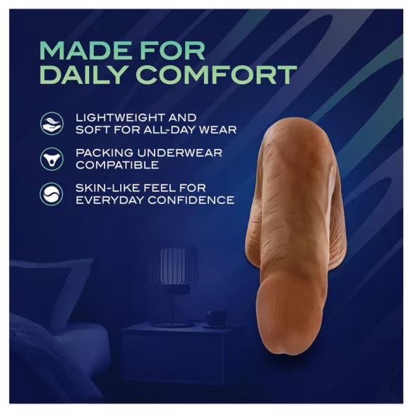 Blush UrSelf Affirm - tikroviškas dildo (rudas) - 13 cm