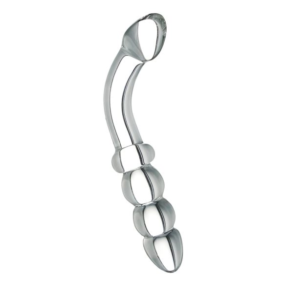 Prisms Hamsa - dvigalis, G-taško stiklinis dildo (skaidrus)