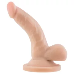   Dr. Skin - dildo su sėklidėmis ir siurbtuku - realistiškas kūno spalvos 12 cm