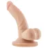 Dr. Skin - dildo su sėklidėmis ir siurbtuku - realistiškas kūno spalvos 12 cm