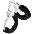 Temptasia Cuffs - prabangūs pliušiniai antrankiai (juodi)