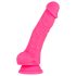 Blush Neo – dildo su siurbtuku, 19 cm (rožinis)