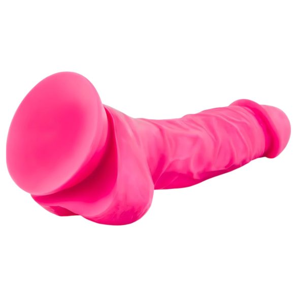 Blush Neo – dildo su siurbtuku, 19 cm (rožinis)