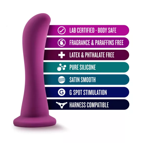 Temptasia Bellatrix - dildo su siurbtuku - silikonas - violetinis
