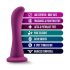 Temptasia Bellatrix - prisisiurbiantis dildo (violetinis)