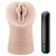   M for Men Ashley - vibruojanti dirbtinė vagina - natūrali spalva
