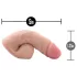 Blush Performance - tikroviškas dildo (kūno spalvos) - 13 cm
