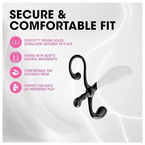 Anal Adventures - prostatos masažuoklis - juodas