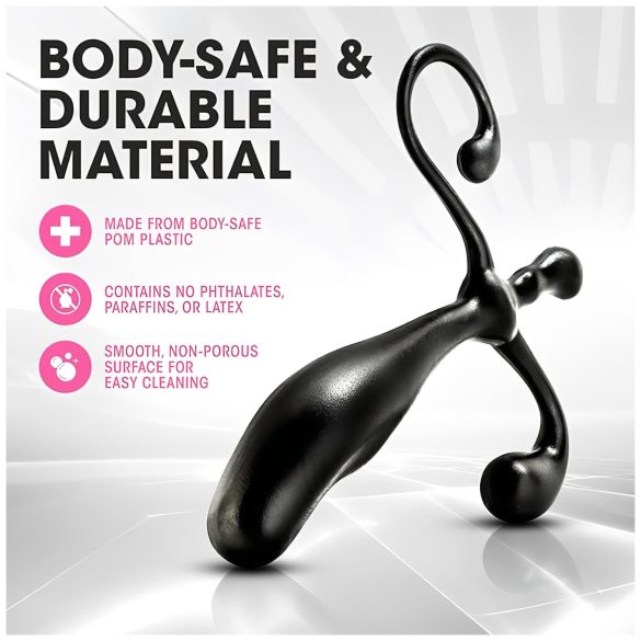 Anal Adventures - prostatos masažuoklis - juodas
