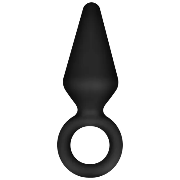 Anal Adventures Platinum - analinis kaištis - mažas - juodas