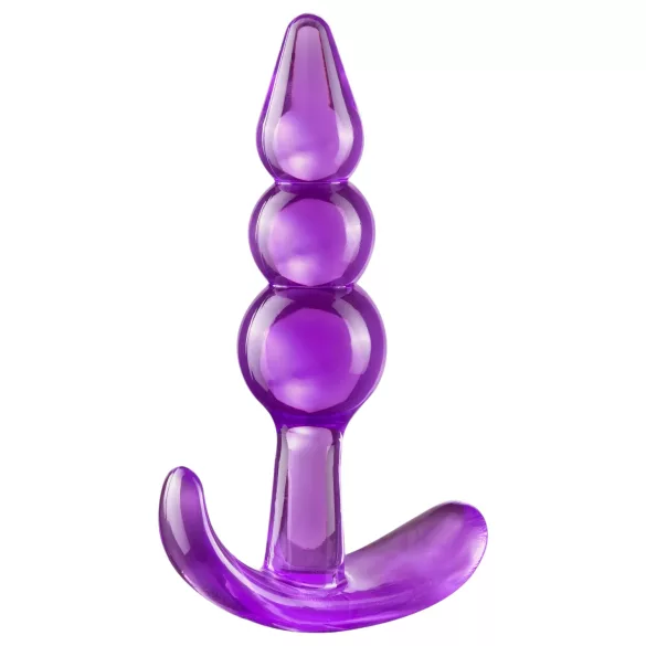B Yours - analinis kaištis su rutuliukais - violetinis