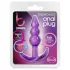 B Yours - analinis kaištis su rutuliukais - violetinis