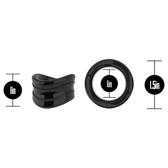 Stay Hard Beef - sėklidžių tempiklis - stiprus - juodas