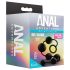 Anal Adventures L - analinis dildo su karoliukais - juodas
