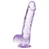 Blush Naturally Yours - kristalinis dildo (violetinis)