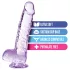 Blush Naturally Yours - kristalinis dildo (violetinis)